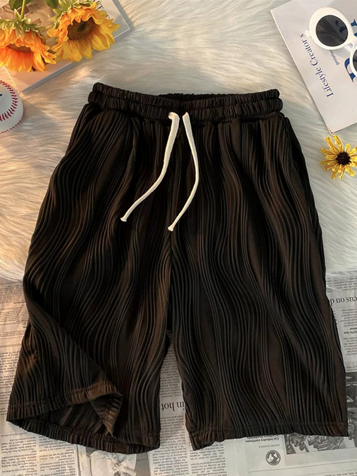 Wave Ribbed Shorts