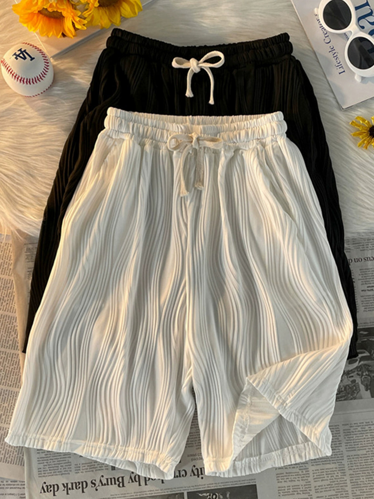 Wave Ribbed Shorts