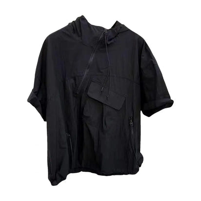 Hooded Zipper Shirt