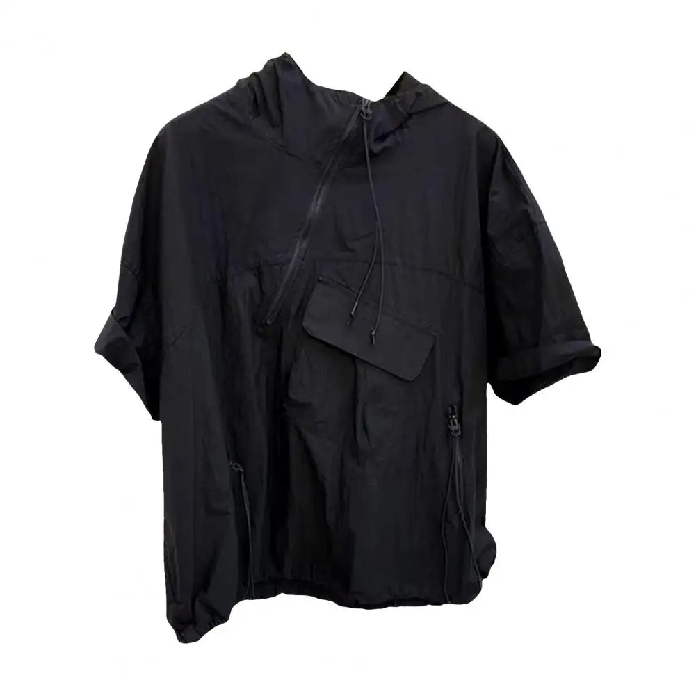 Hooded Zipper Shirt