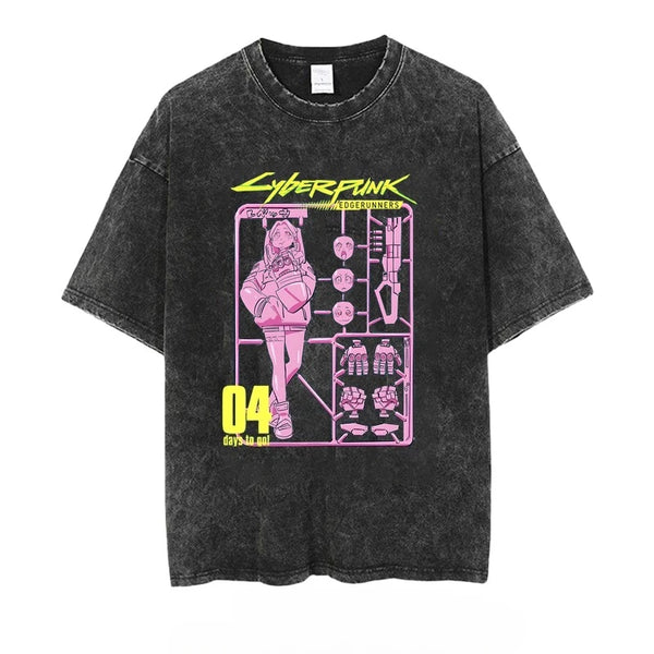 Washed Out Cyber Tees