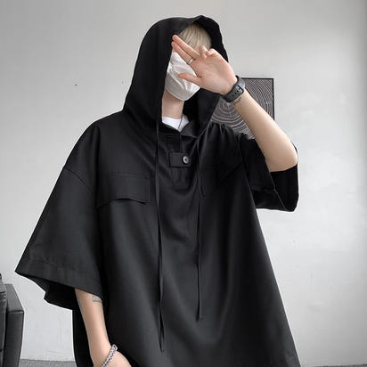 Korean Half Sleeve Hoodie