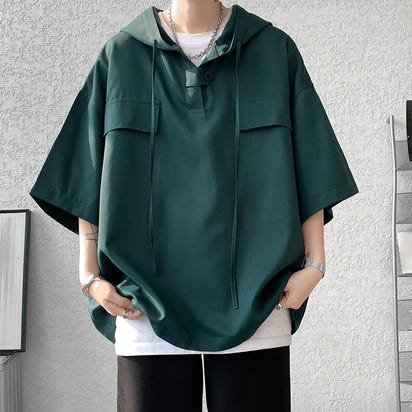 Korean Half Sleeve Hoodie