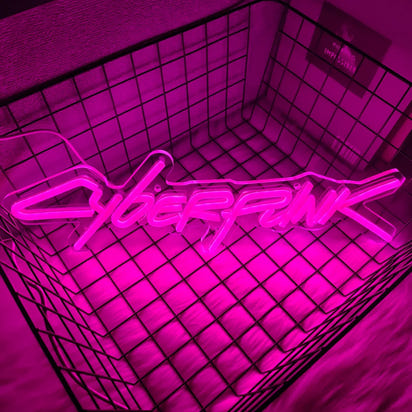 Cyberpunk Neon Sign