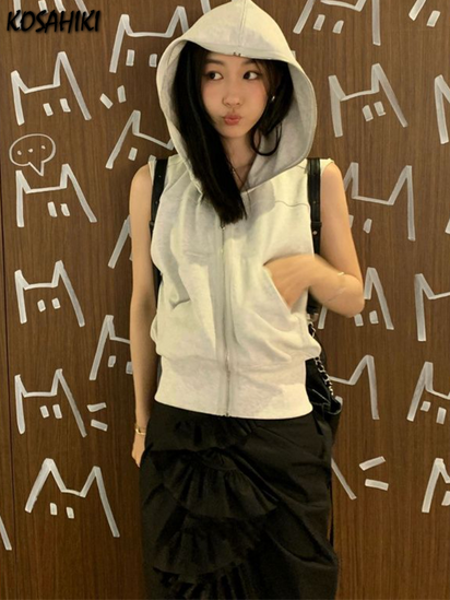 Woman’s Sleeveless Hoodie