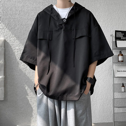 Korean Half Sleeve Hoodie
