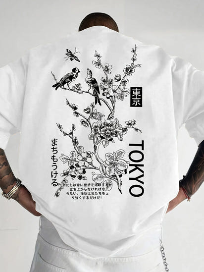 Tokyo Flower and Bird Tee
