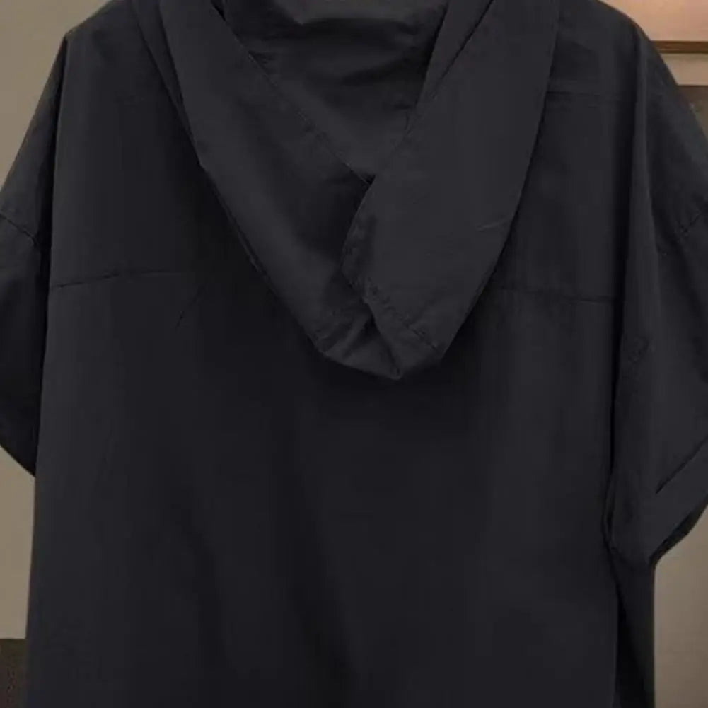 Hooded Zipper Shirt