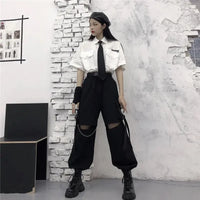 Woman’s Cargo Pants Gothic
