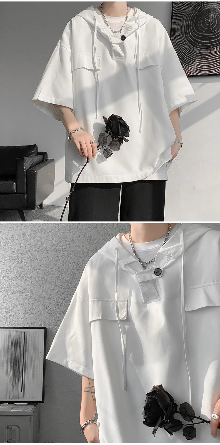 Korean Half Sleeve Hoodie