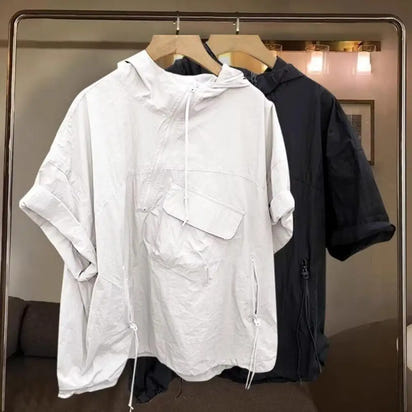Hooded Zipper Shirt