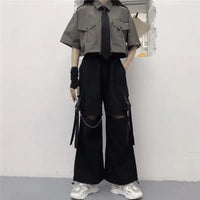 Woman’s Cargo Pants Gothic