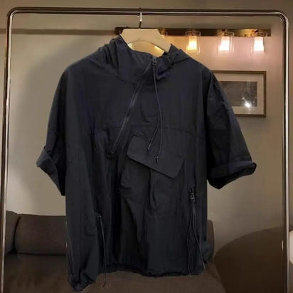 Hooded Zipper Shirt