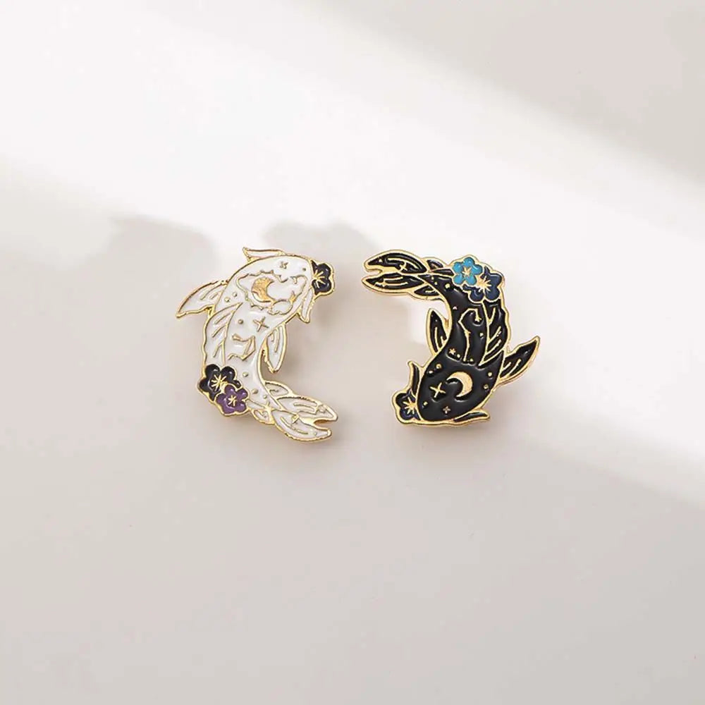 Koi Sun & Moon Pins