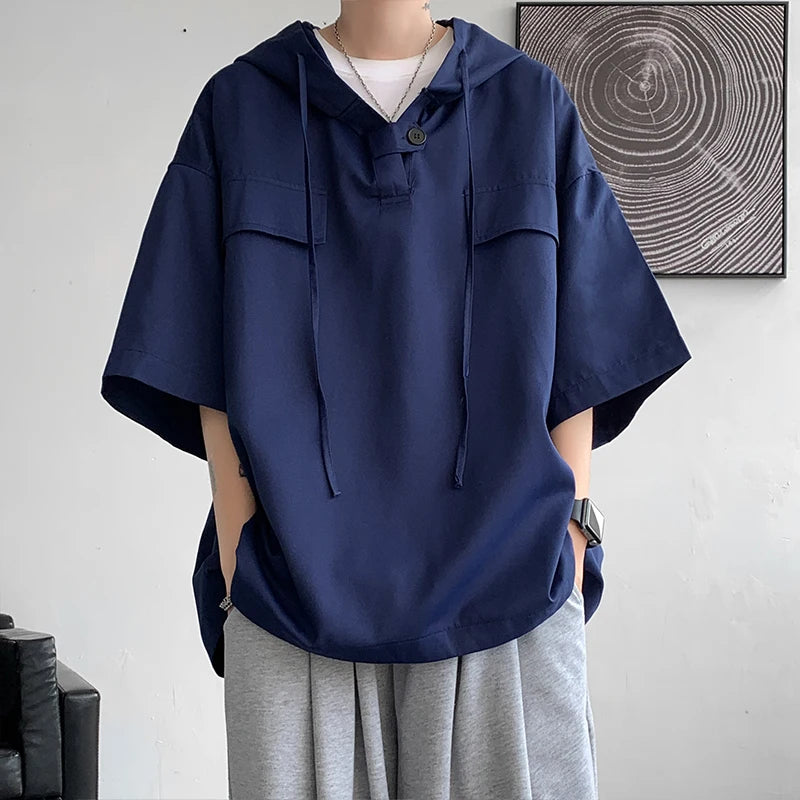 Korean Half Sleeve Hoodie