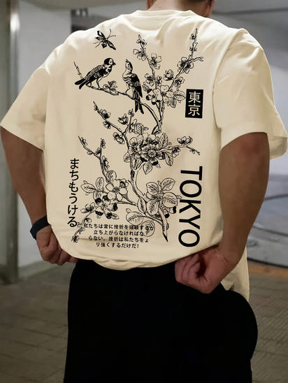 Tokyo Flower and Bird Tee
