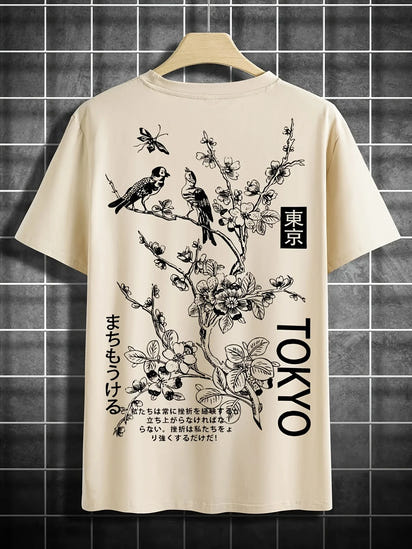Tokyo Flower and Bird Tee