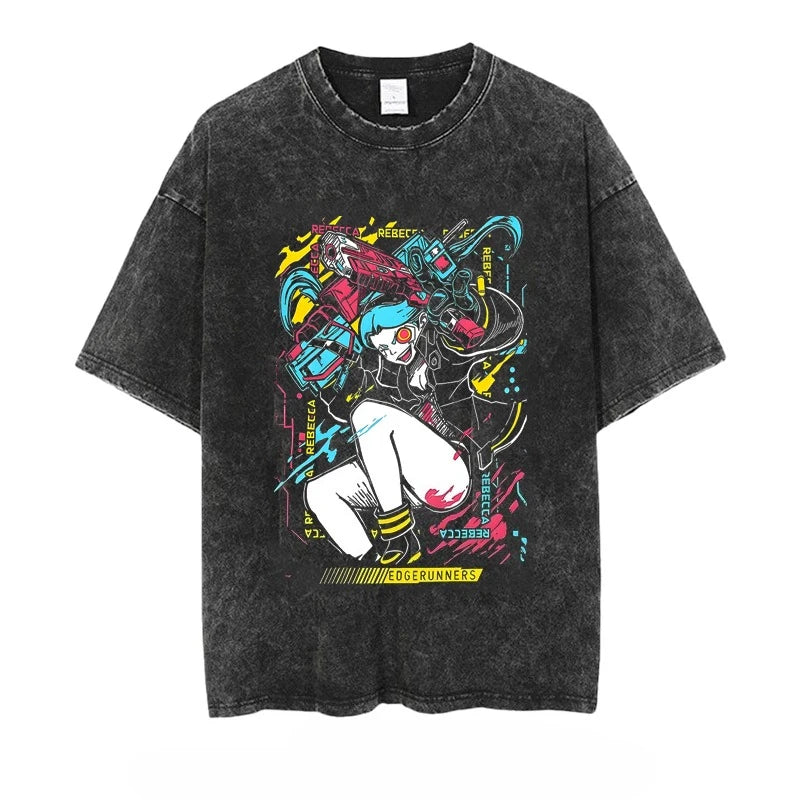 Washed Out Cyber Tees