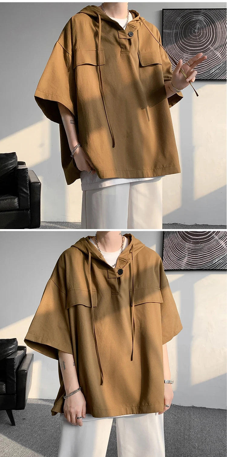 Korean Half Sleeve Hoodie