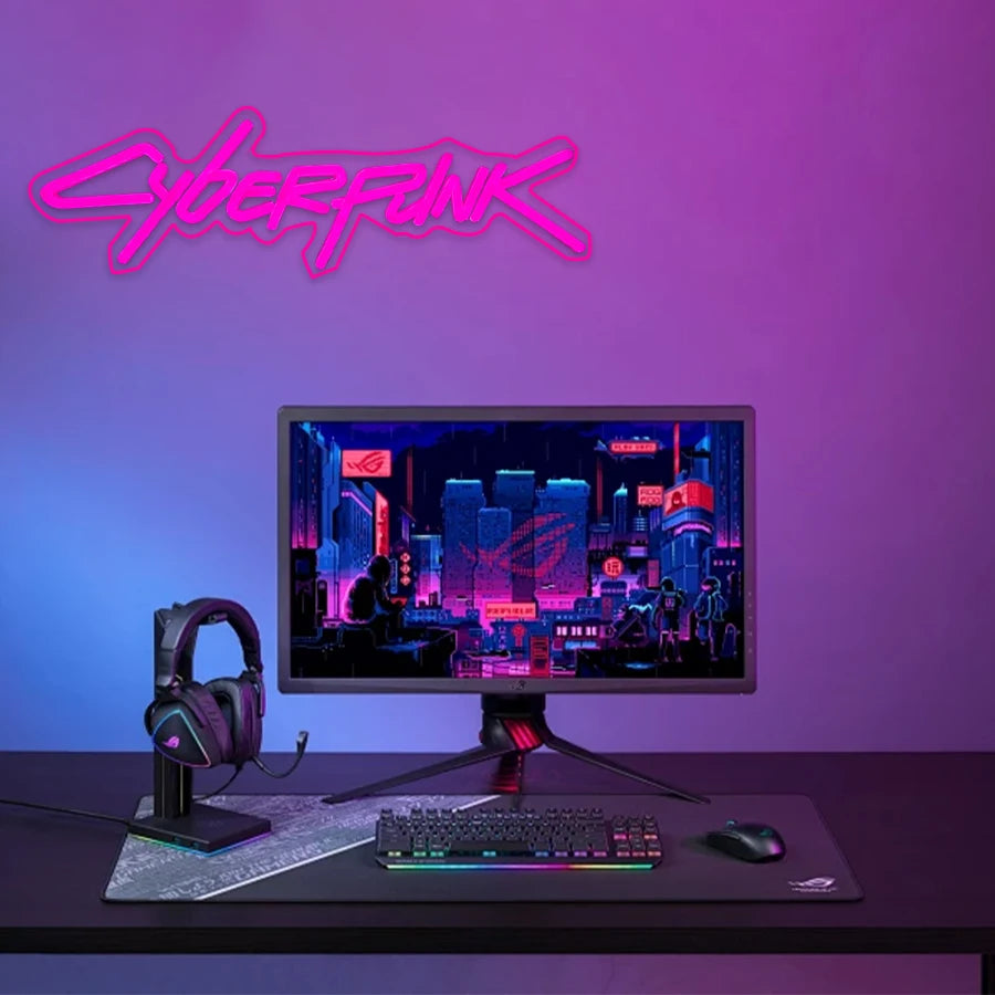 Cyberpunk Neon Sign