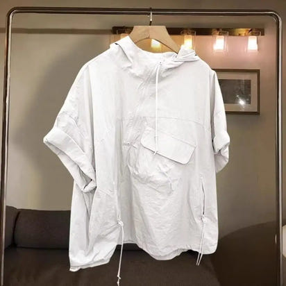 Hooded Zipper Shirt