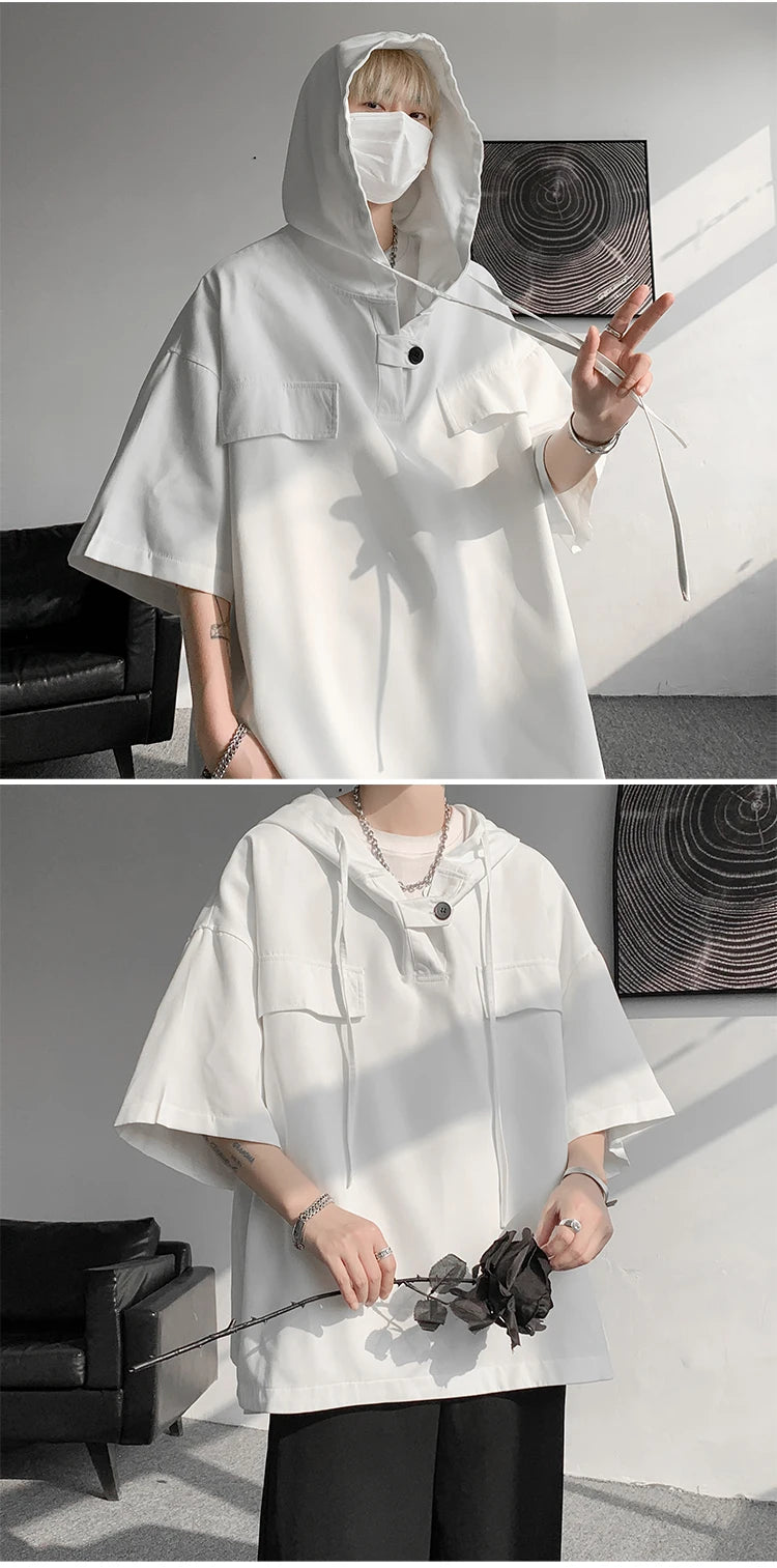 Korean Half Sleeve Hoodie