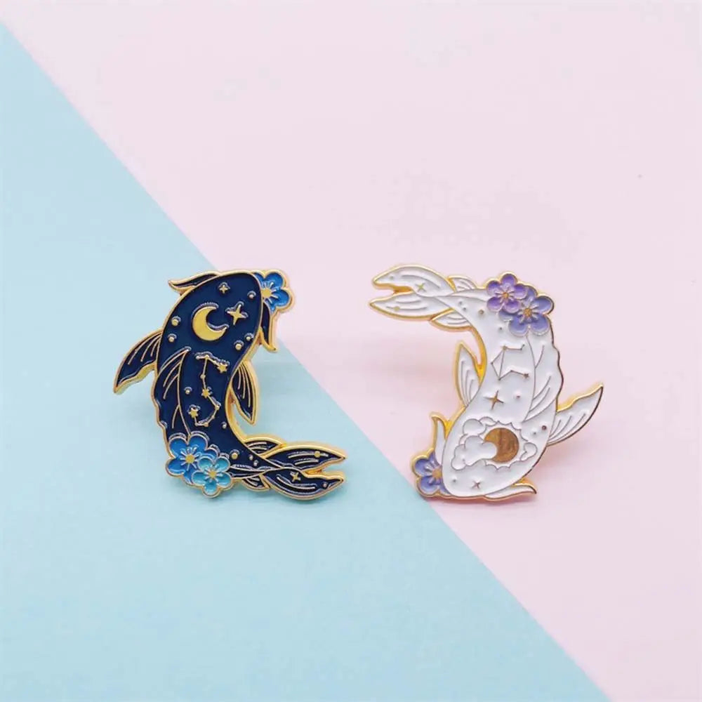 Koi Sun & Moon Pins