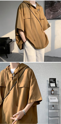 Korean Half Sleeve Hoodie