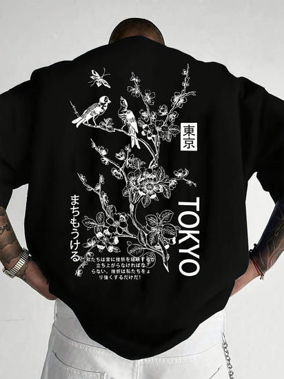 Tokyo Flower and Bird Tee