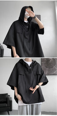 Korean Half Sleeve Hoodie