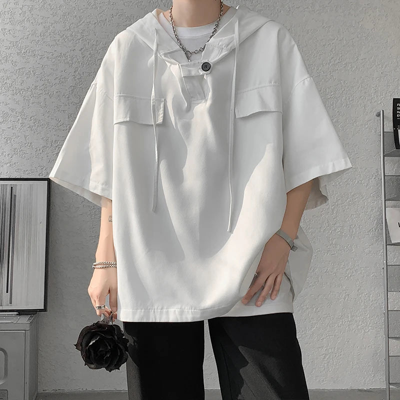 Korean Half Sleeve Hoodie