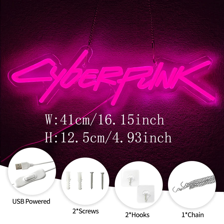 Cyberpunk Neon Sign