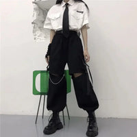 Woman’s Cargo Pants Gothic