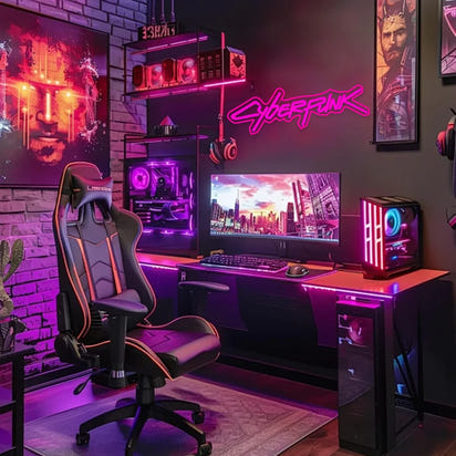Cyberpunk Neon Sign