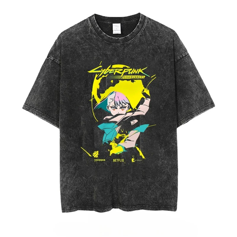 Washed Out Cyber Tees
