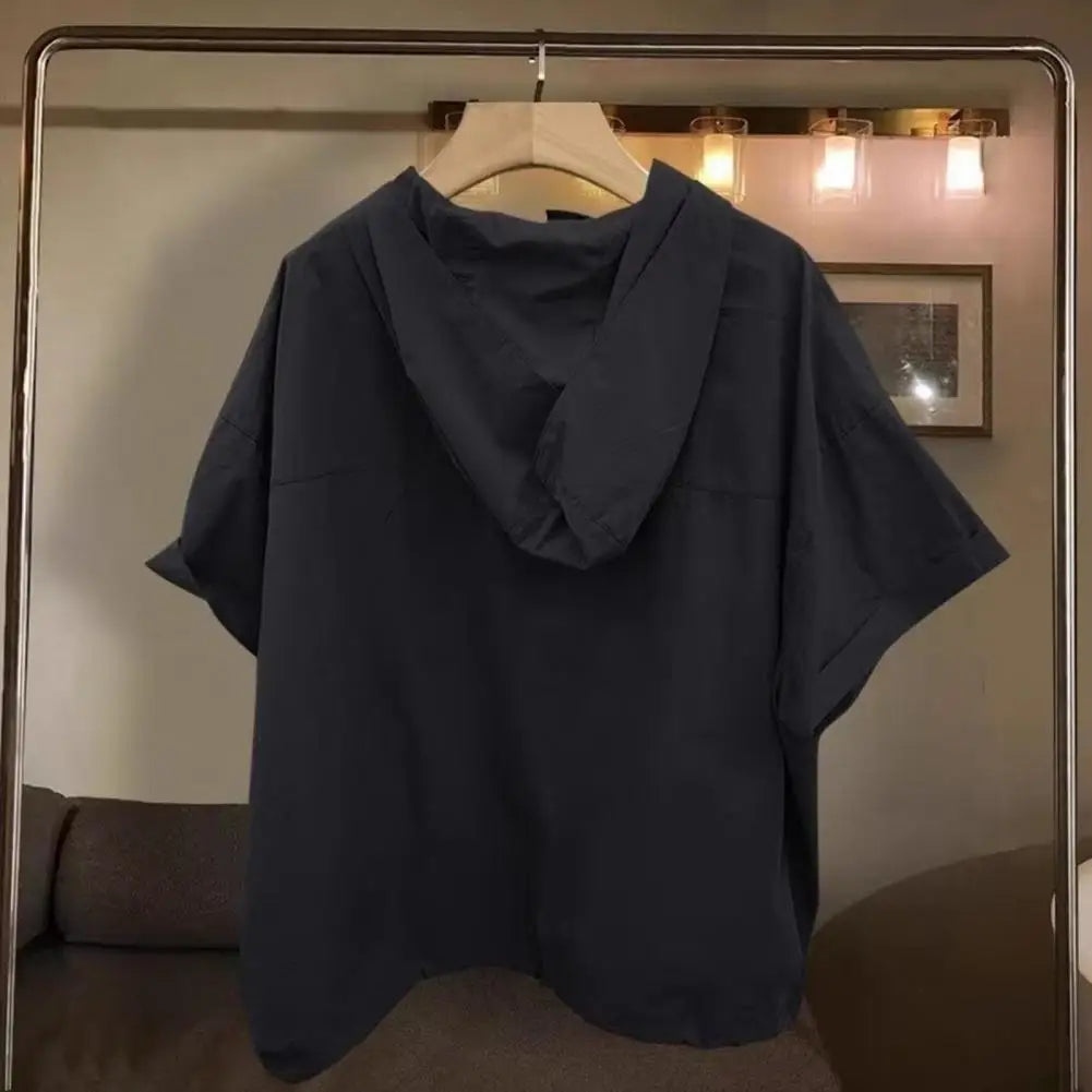 Hooded Zipper Shirt
