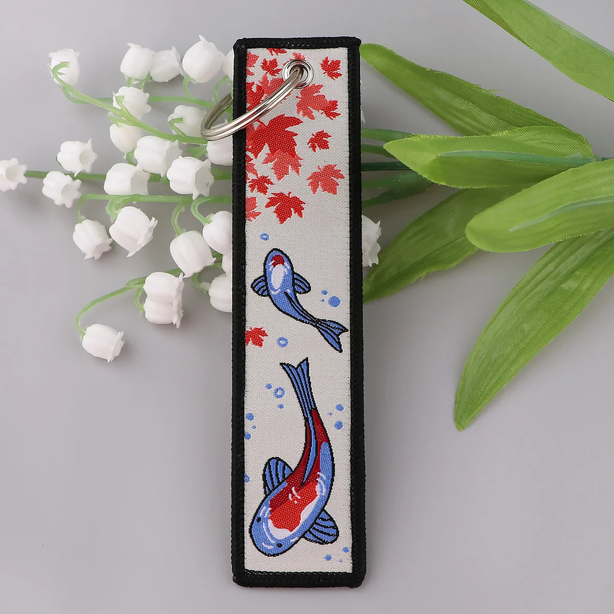 Koi Black & White Key Tags