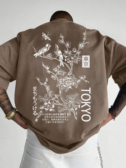 Tokyo Flower and Bird Tee