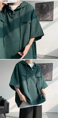 Korean Half Sleeve Hoodie